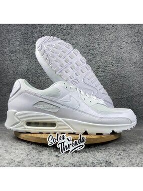 Nike Air Max 90 Triple White Size 15 Men Sneakers CN8490-100